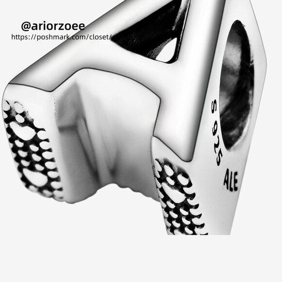 Pandora Letter A Alphabet Charm - Picture 4 of 6